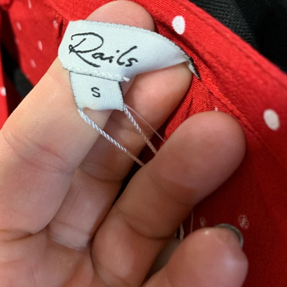 NWT RAILS Polka Dot Blouson Dress, S - Picture 14 of 15